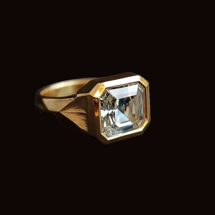 Men's Emerald Cut Devotion Ring