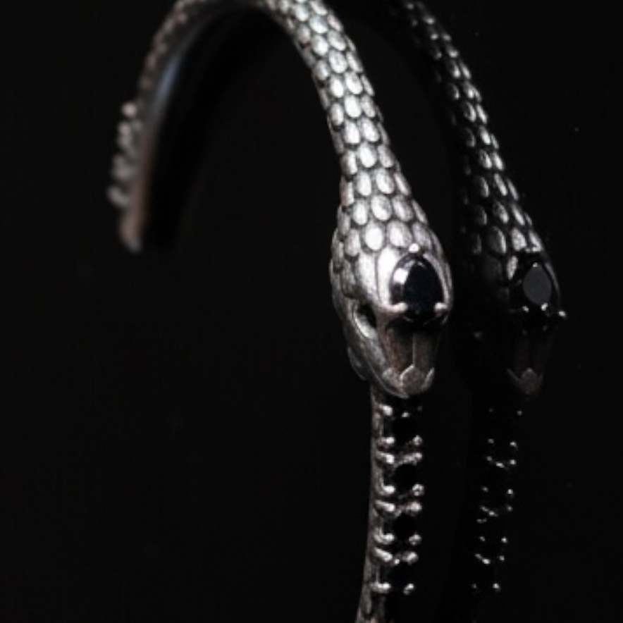 The Midnight Ouroboros Cuff