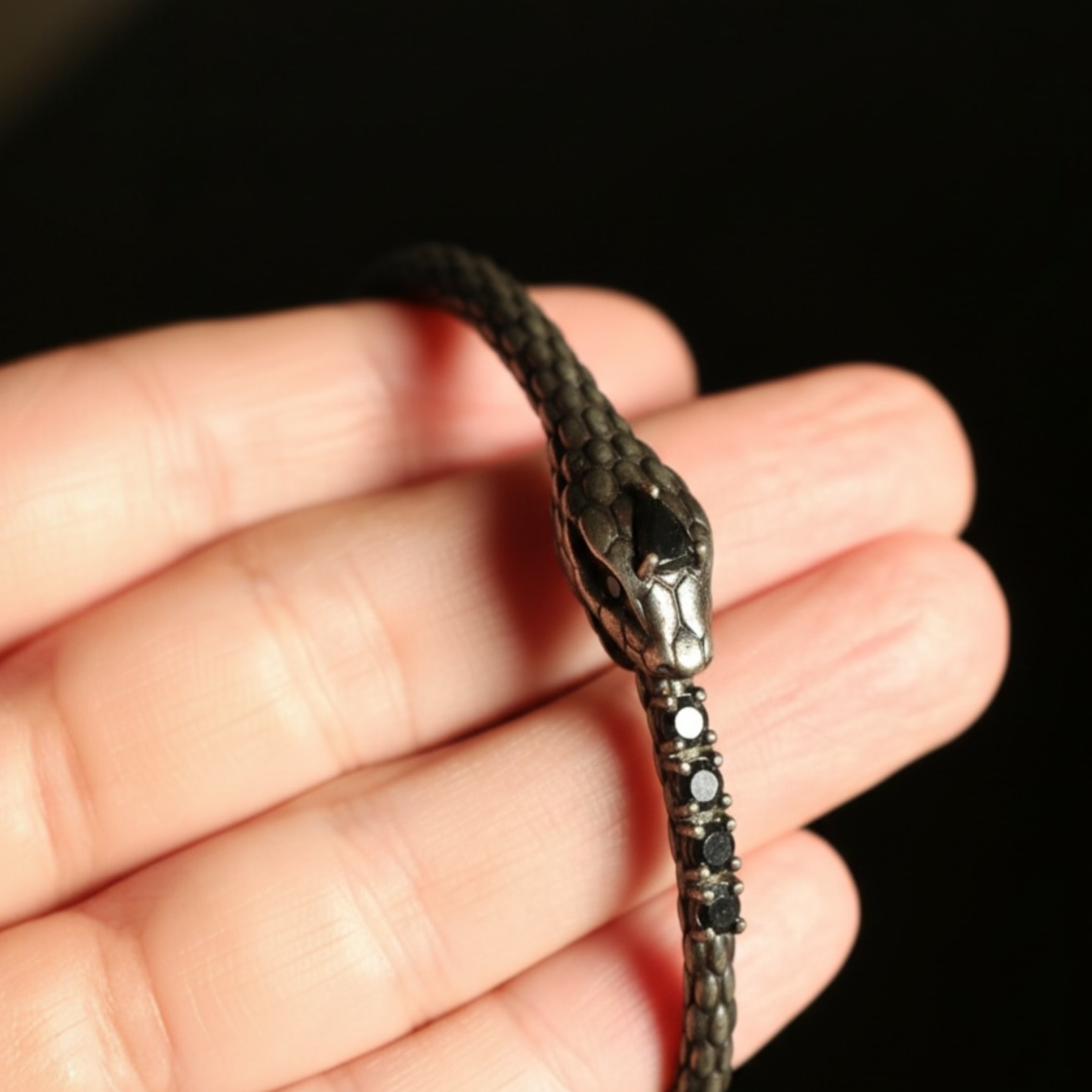 The Midnight Ouroboros Cuff