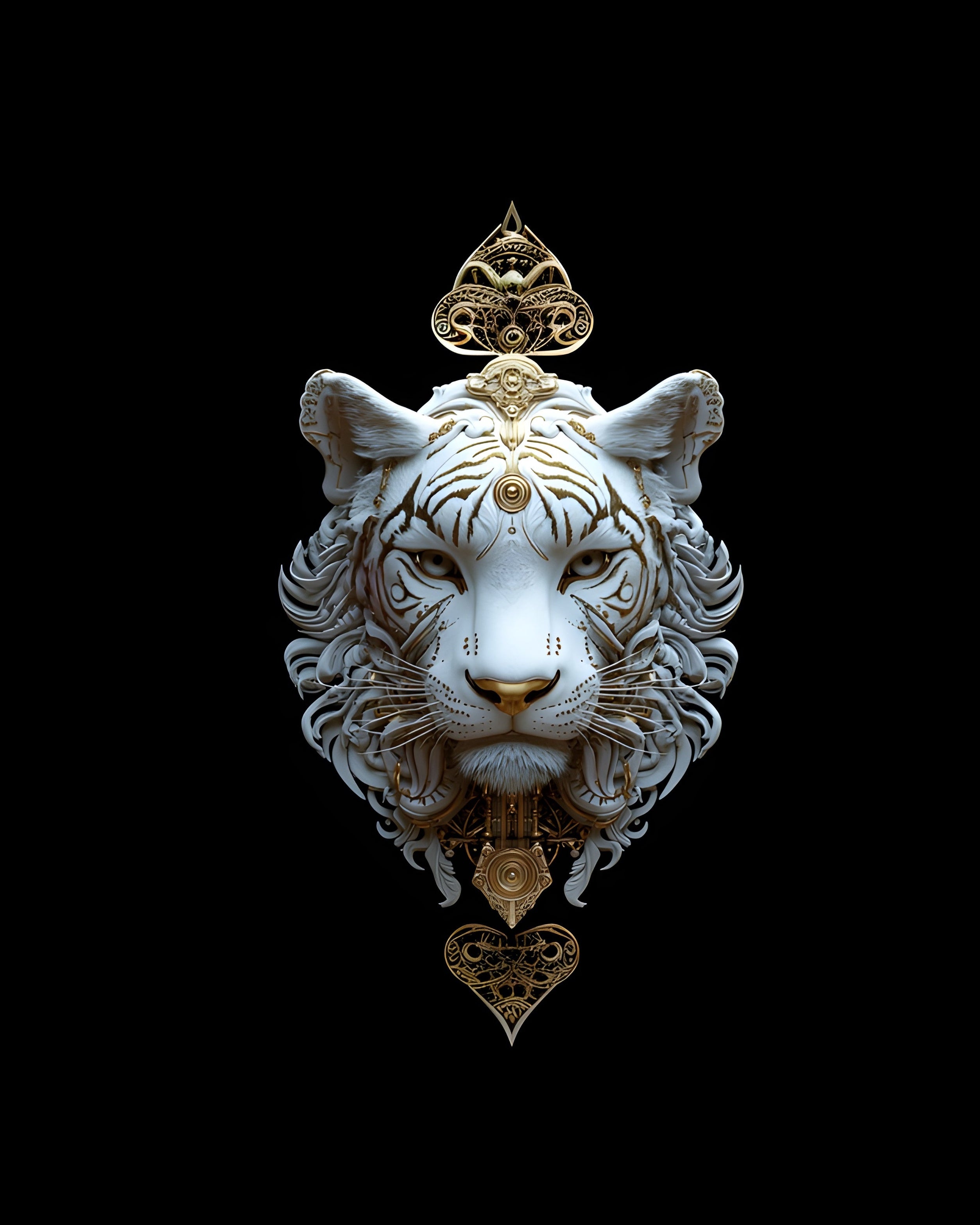 Aurora Snow Tiger - The Heart of the Celestial Wild
