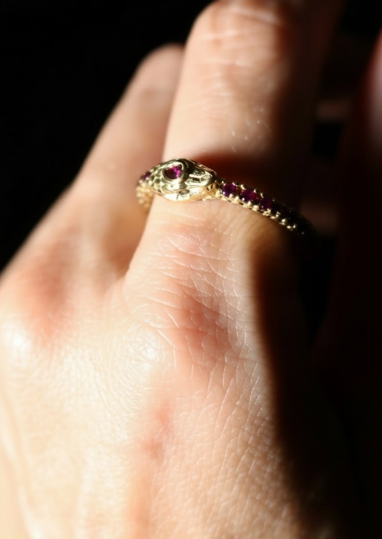 Ouroboros Ring — Ruby