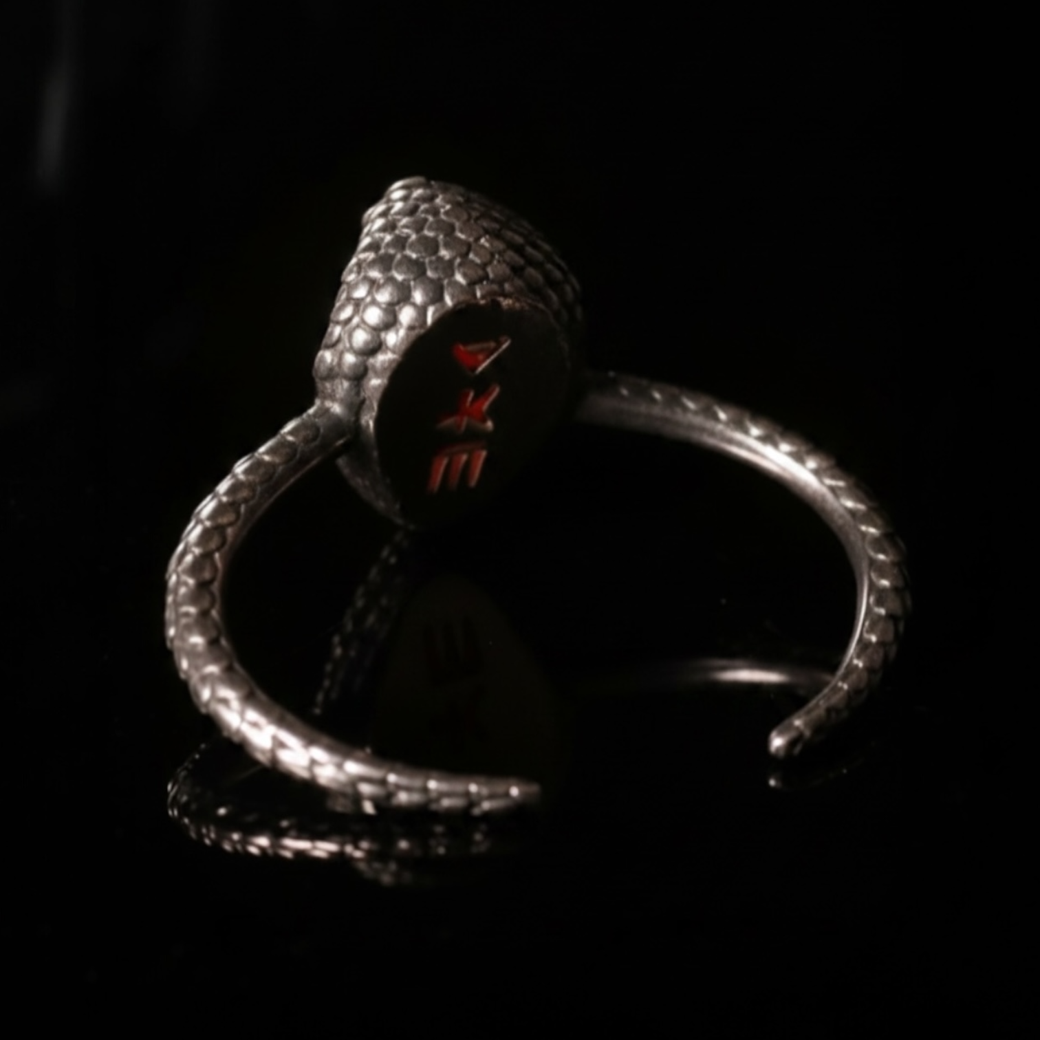 The Crimson Sovereign Cobra Cuff