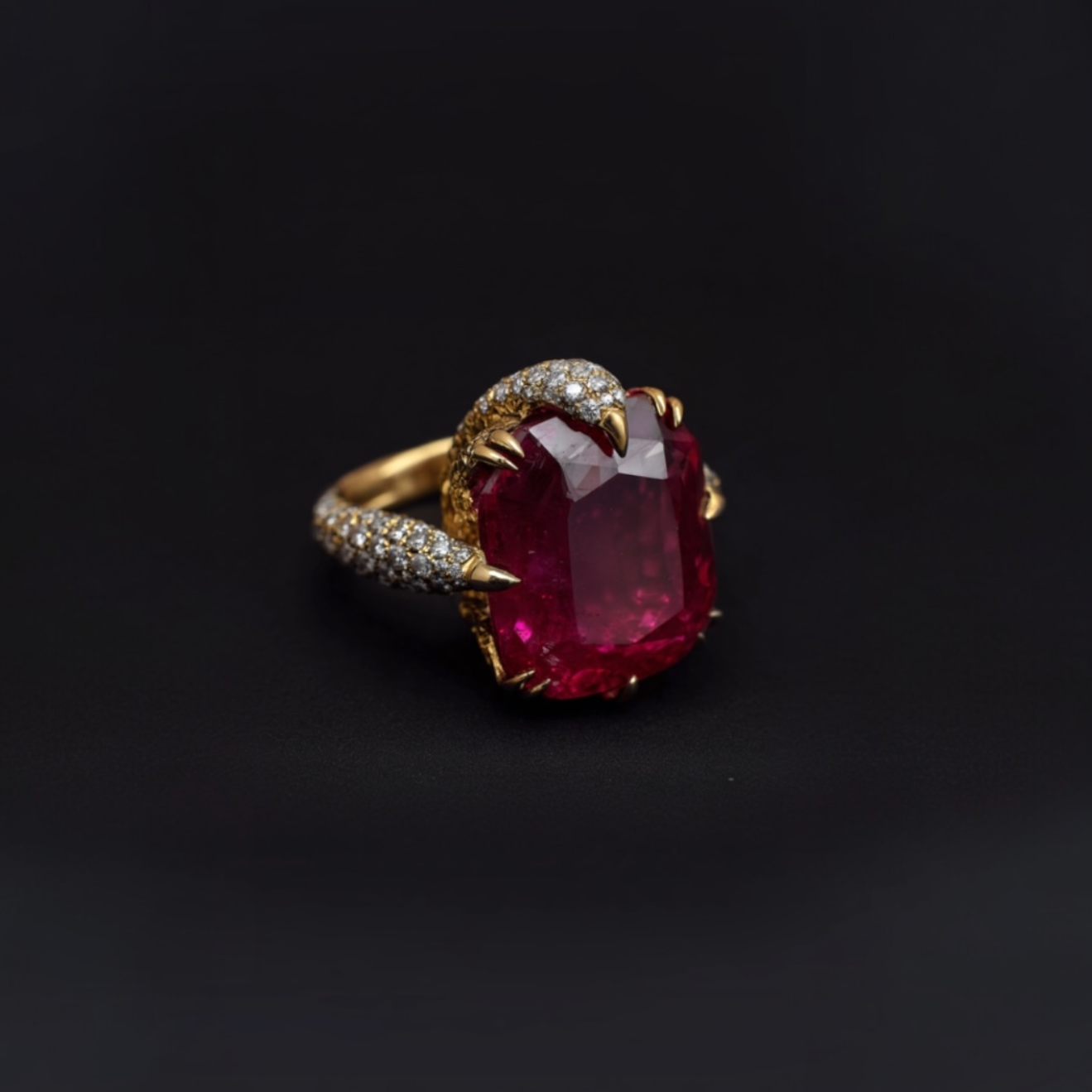 The Crimson Talon Ring
